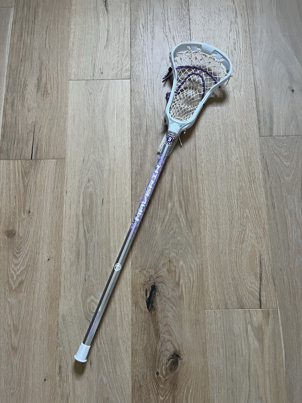 Maverik Ascent ST Girls Starter Beginner Lacrosse Stick - Purple Silver 36”